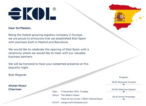 Evento de presentación de Ekol Logistics