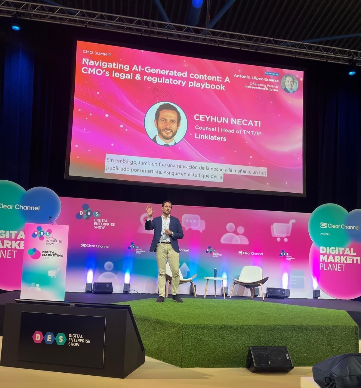 Ceyhun Pehlivan Speaks on AI and Marketing Law at DES 2025